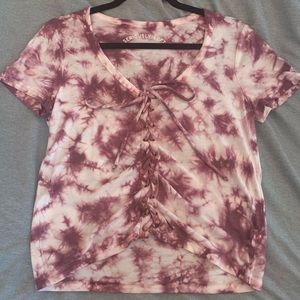 Aeropostale pink tye-dye tie shirt
